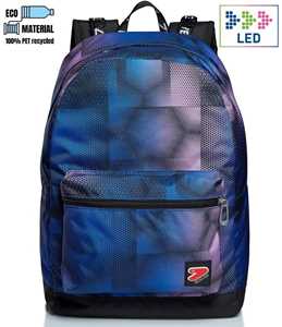 Cartoleria Zaino scuola Reversibile Backpack The Double Spec Ed Cyberspace, Lollipop Pink 33x44x16 cm Seven