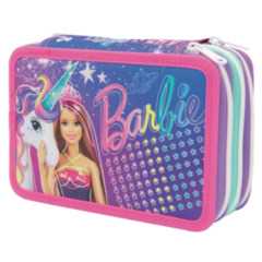 Cartoleria Astuccio triplo Barbie 22 - 13 x 19,5 x 6,5 cm Giochi Preziosi