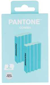 Cartoleria Gomme Monocolore. Confezione due pezzi Pantone