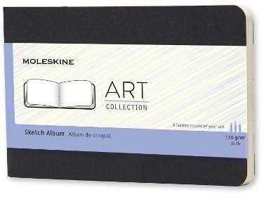 Cartoleria Album per schizzi Art Sketch Album Moleskine pocket copertina rigida nero. Black Moleskine