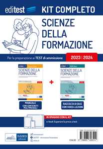 Libro Kit completo EdiTEST test ammissione Scienze della formazione. Rivolto a tutti i candidati agli esami di ammissione in Scienze della formazione primaria e in Scienze dell'educazione e della formazione. Con software di simulazione 