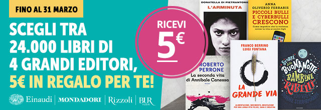 5 euro in regalo se compri libri RCS e Mondadori