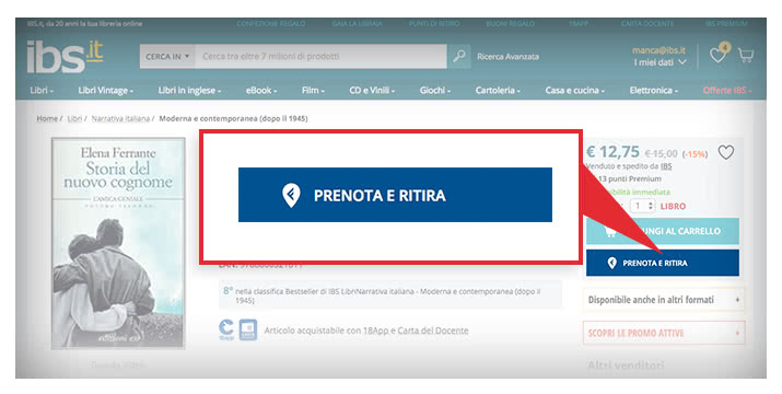 Prenota E Ritira Nelle Librerie Feltrinelli