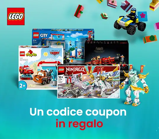 Lego coupon -15% banner lenzuolo