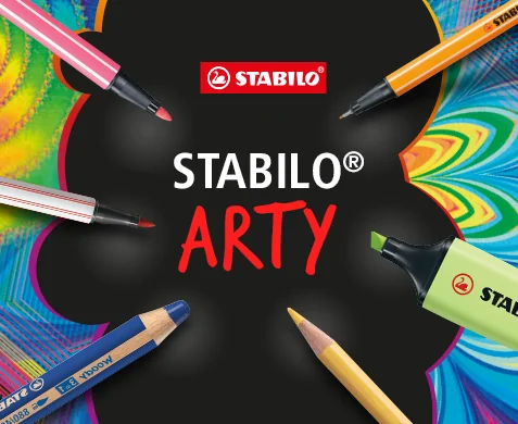 Pennarello Premium con punta a pennello - STABILO Pen 68 brush - ARTY -  Astuccio da 18 - Colori assortiti - STABILO - Cartoleria e scuola