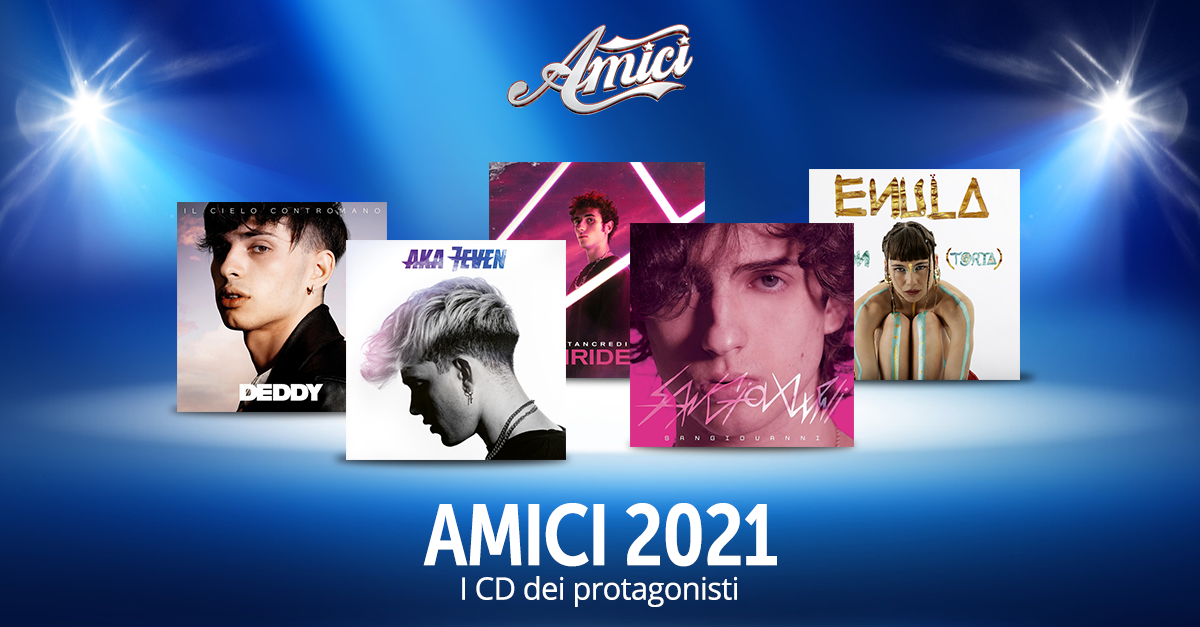 Amici 2021. Tutti i dischi dei protagonisti