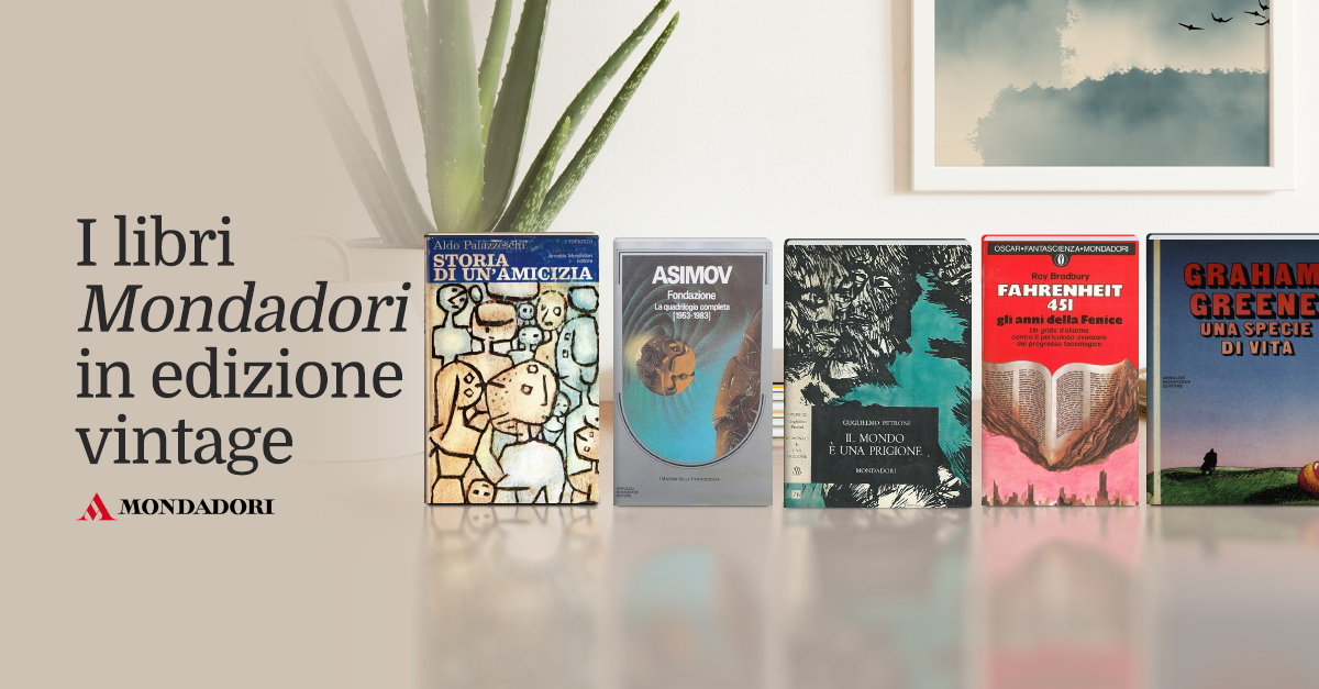 I libri Mondadori in edizione vintage
