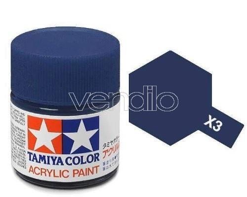 Mini X-03 Royal Blue 10Ml Acrylic Color per Modellismo Tamiya