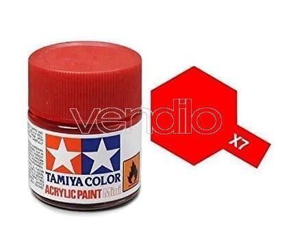 Mini X-07 Red 10Ml Colore Acrylic per Modellismo Tamiya