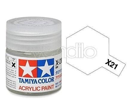 Mini X-21 Flat Base 10Ml Acrylic Color per Modellismo Tamiya