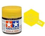 Mini X-24 Clear Yellow 10Ml Acrylic Color per Modellismo Tamiya