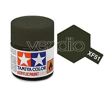 Mini Xf-51 Khaki Drab 10Ml Colore Acrylic per Modellismo Tamiya