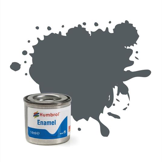 Humbrol No 125 Us Dark Grey Satin Enamel Tinlet No 1 14Ml