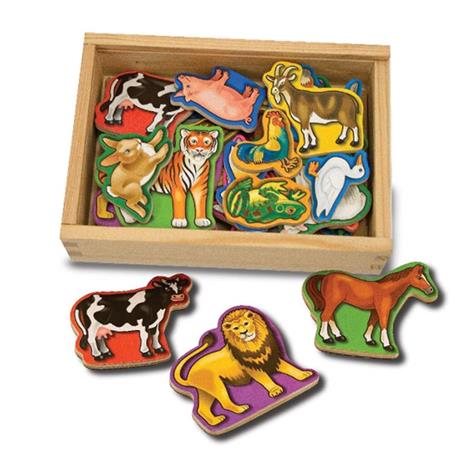 Wooden Animal Magnets