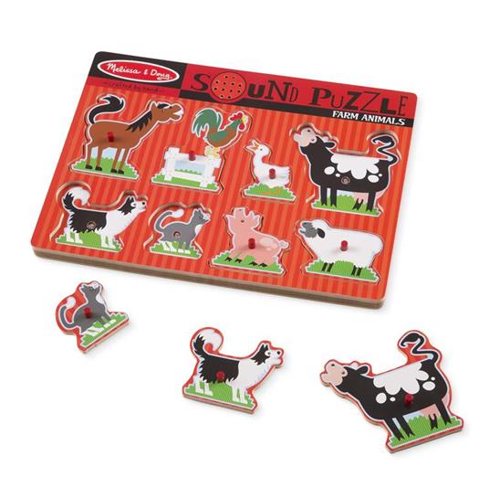 Sound Puzzle Farm Animals Puzzle con formine 8 pezzo(i)
