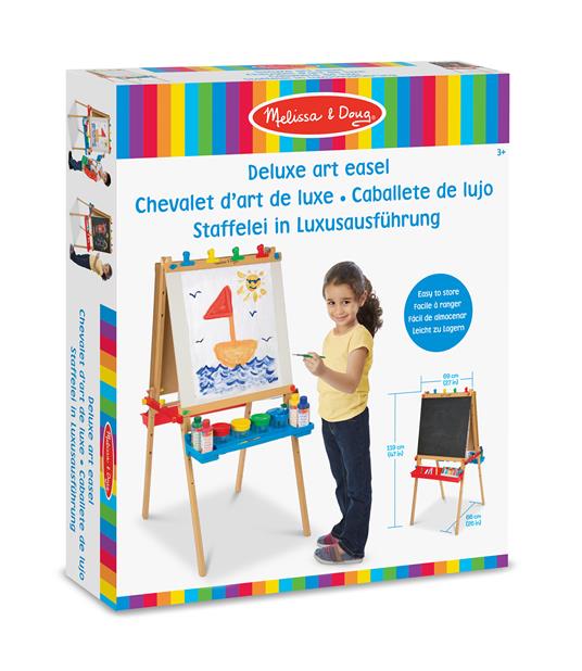 Deluxe Wooden Standing Art Easel cavalletto Nero - 2