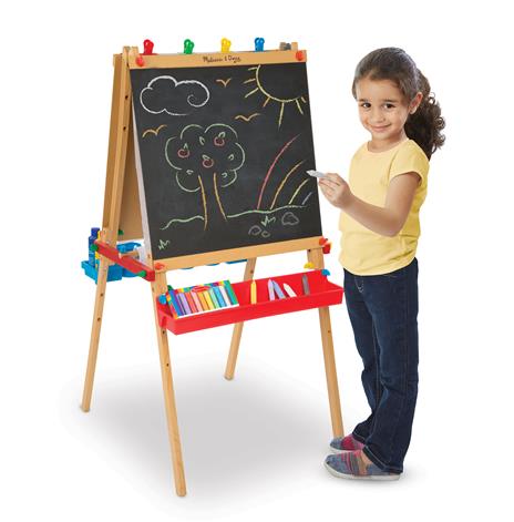 Deluxe Wooden Standing Art Easel cavalletto Nero - 4