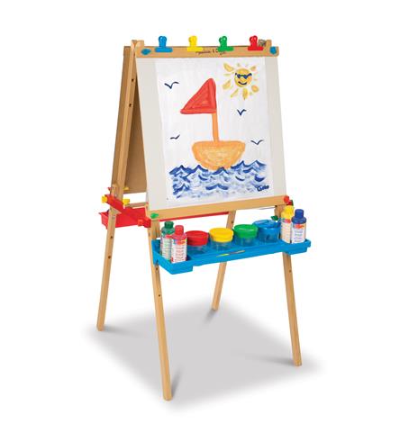 Deluxe Wooden Standing Art Easel cavalletto Nero - 7