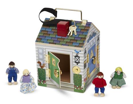 Wooden Doorbell House casa per le bambole - 2