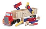 Melissa & Doug Big Rig Building Truck Wooden Play Set veicolo giocattolo
