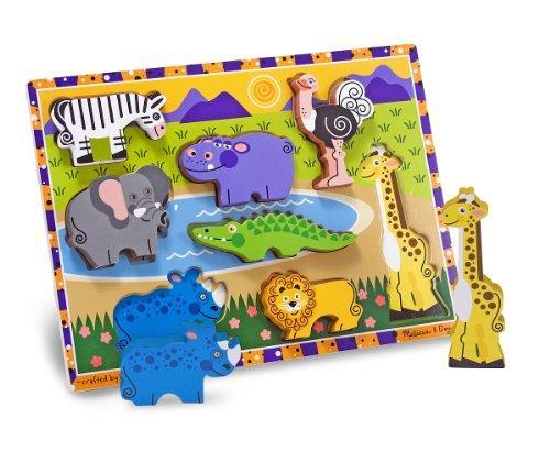 Wooden Chunky Puzzle Safari Animals 8 pezzo - 3