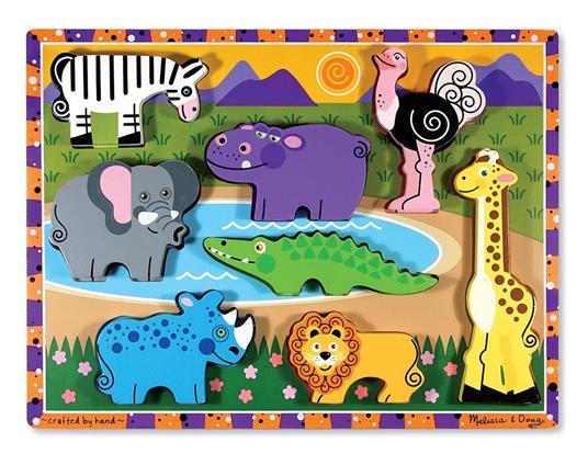 Wooden Chunky Puzzle Safari Animals 8 pezzo - 9