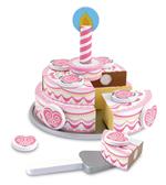 Triple-Layer Party Cake Wooden Play Food
