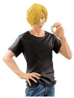 Banpresto One Piece Dxf Jeans Freak 08 Sanji Black Shirt Pvc Statue New