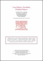 Notiziario Novità Casa editrice Astrolabio Ubaldini. Secondo semestre 2017