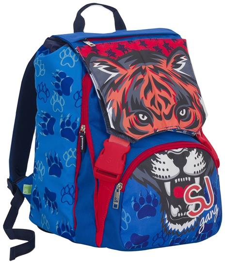 Zaino scuola sdoppiabile Big Seven SJ Gang Boy Wild Fashion. Leopardo. Blu - 3