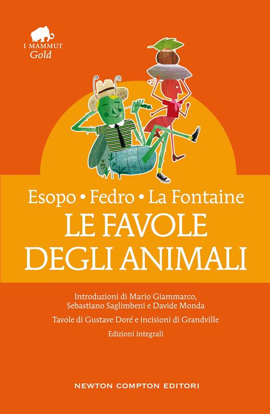 Le favole degli animali. Testo greco e latino a fronte. Ediz. integrale - Esopo,Fedro,Jean de La Fontaine - copertina