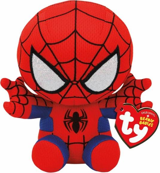 Ty Uomo Ragno Peluche, Red/Blue, Regular