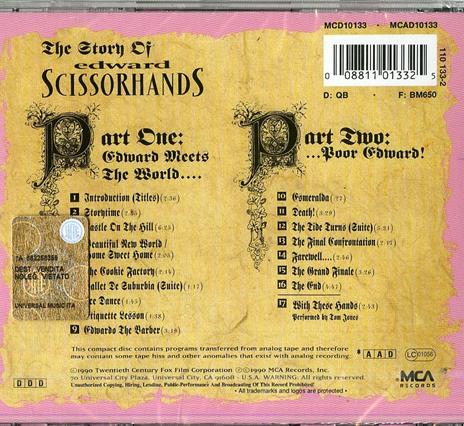 Edward Mani di Forbice (Edward Scissorhands) (Colonna sonora) - CD Audio di Danny Elfman - 2