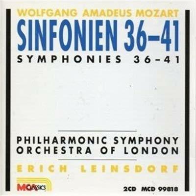 Sinfonien - CD Audio di Wolfgang Amadeus Mozart,Erich Leinsdorf