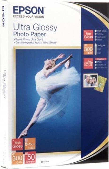 Epson Ultra Glossy Photo Paper - 10x15cm - 50 Fogli - 3