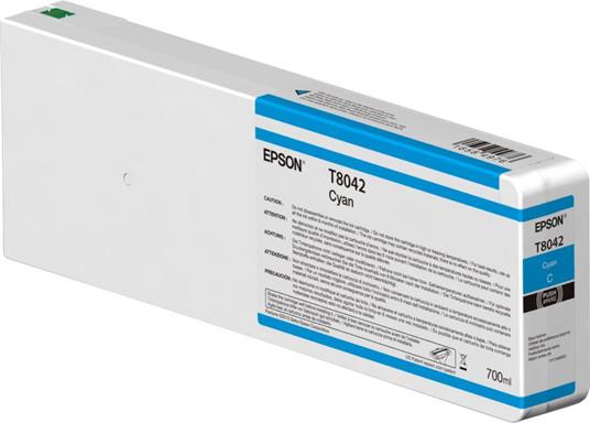 Epson Singlepack Cyan T804200 UltraChrome HDX/HD 700ml