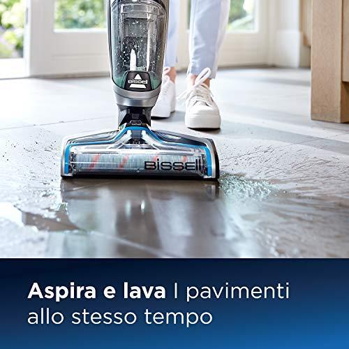 BISSELL CrossWave Cordless, Dispositivo Senza Fili Multisuperficie 3-in-1,  Aspira, Lava \u0026 Asciuga, Pulisce Pavimenti \u0026 Tappeti, Fino a 30 min di  Pulizia, 1.44 litri, 2582N - Bissell - Casa e Cucina | IBS