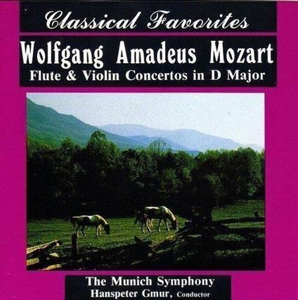 Flute & Violin Concertos In D Major - CD Audio di Wolfgang Amadeus Mozart