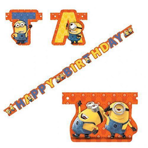 Scritta Happy Birthday. Minions - 2