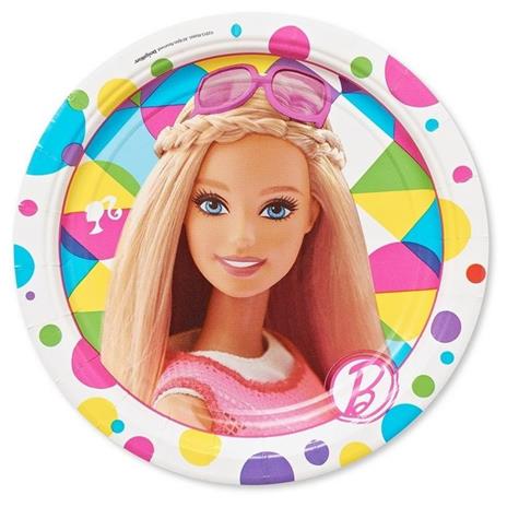 Barbie Sparkle. 8 Piatti 18Cm