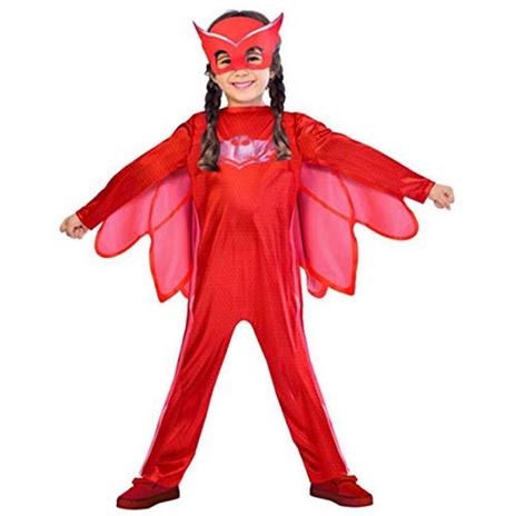 amscan PJMASQUES Costume PJ Mask Owlette (5 6 Anni), Multicolore, 5, 7AM9902949 - 2