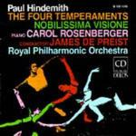 I quattro temperamenti - Nobilissima visione - CD Audio di Paul Hindemith,Royal Philharmonic Orchestra,James De Preist,Carol Rosenberg