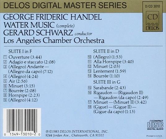 Water Music (Integrale) - CD Audio di Georg Friedrich Händel - 2