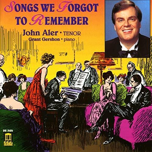 Songs We Forgot to Remember (Digipack) - CD Audio di John Aler