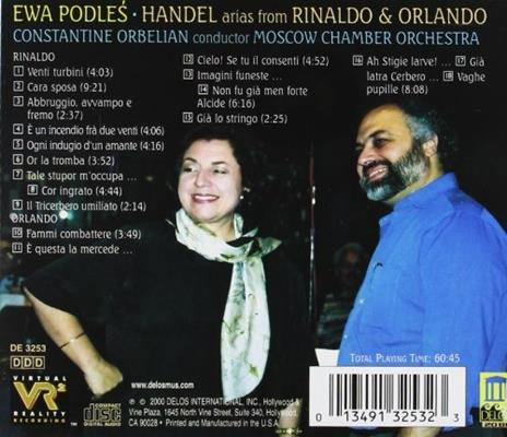 Arias From Rinaldo & Orla - CD Audio di Georg Friedrich Händel - 2