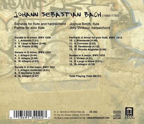 Sonate per Flauto Bwv 1020, 1030-1032, Partita per Flauto Bwv 1013 - CD Audio di Johann Sebastian Bach - 3