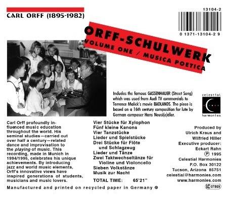 Schulwerk 1 - CD Audio di Carl Orff - 2