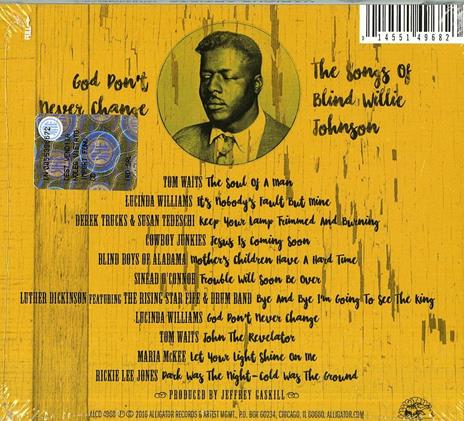 God Don't Never Change. The Songs of Blind Willie Johnson - CD Audio - 2