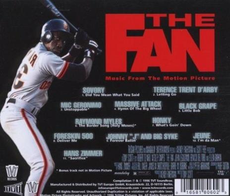 The Fan (Colonna sonora) - CD Audio - 2