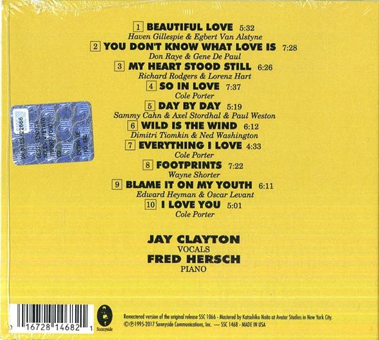 Beautiful Love - CD Audio di Fred Hersch,Jay Clayton - 2